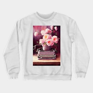 Watercolor typewriter Crewneck Sweatshirt